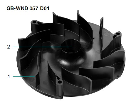 Placa turbina GW-WND 057 D01