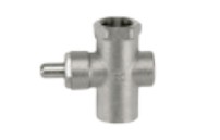 Geca pressure gauge holder with pushbutton