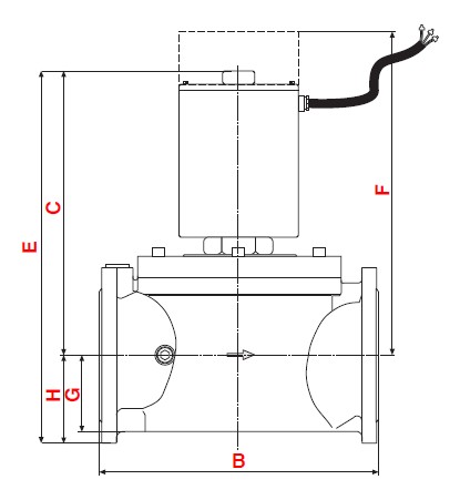 dimensions MVD X - DN100-DN150 - 1