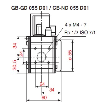 Dimensions GB-GD-ND 055 D01-2