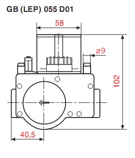 Dimensions GB-LEP 055 D01-1