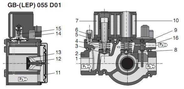 Sectional drawing GB-LEP 055 D01