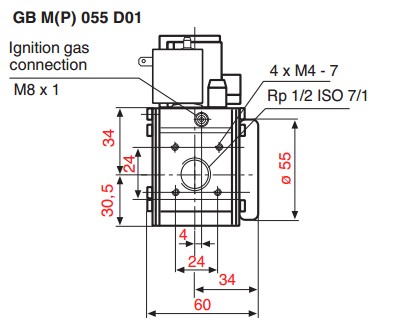 Dimensions GB-M-P 055 D01-3