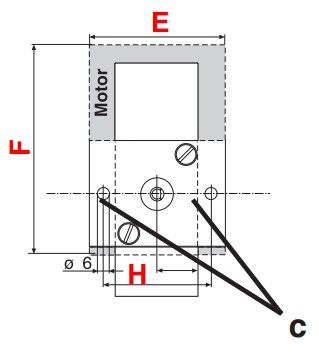 dimensions DMK-P flange 2