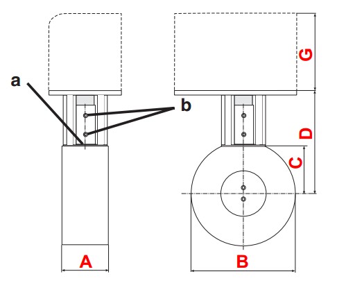dimensions DMK-Q flange 1