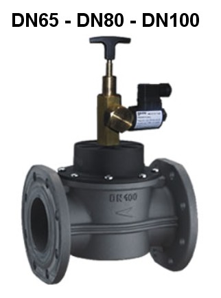 Solenoid valve VR Geca N.O. - 550 mbar-flansa