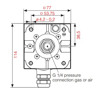 dimensions GW A4/2 HP SGS - 2
